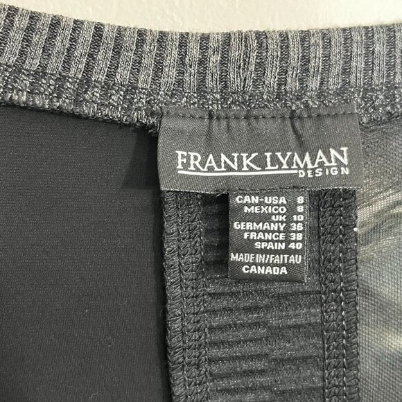 Frank Lyman Tunic Animal Print Black 3/4 Sleeve Distressed Wearable Art Size‎ 8 - Picture 6 of 10